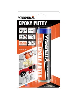 Visbella® Epoxy Putty is an hand-mixable and fast-setting two part adhesive which are mixed by kneading.