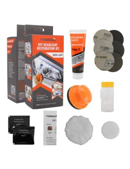 Visbella Headlight Restoration Kit by hand
