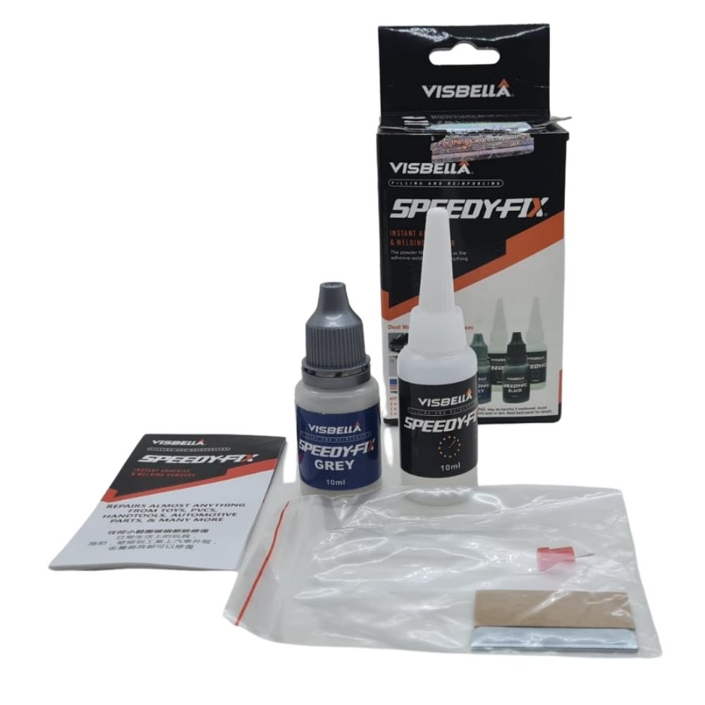 Visbella SPEEDY FIX rinkinys: užpildas (10ml) ir klijai (10ml) - Image 2