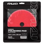 ITALKO poliravimo kempinė DA Velcro 140x125x20mm (raudona/minkšta) - Image 2