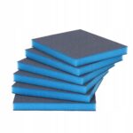 ITALKO Dviguba abrazyvinė kempinė, skirta šlapiam ir sausam šlifavimui 120x100x12 P320 10vnt