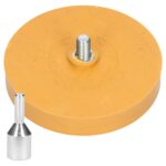 ITALKO 30237 Guminis diskas klijams 88mm Lipdukų šalinimo trintukas su adapteriu į drėlę