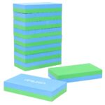 Šlifavimo kaladėlė su kempine naudojimui su švitriniu popieriumi (140mmx75x25mm Žalia/Mėlyna)