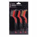 Vielinių šepečių rinkinys (Viela,nailonas, žalvaris) rūdims, dažams, dulkėms