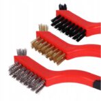 Vielinių šepečių rinkinys (Viela,nailonas, žalvaris) rūdims, dažams, dulkėms - Image 3